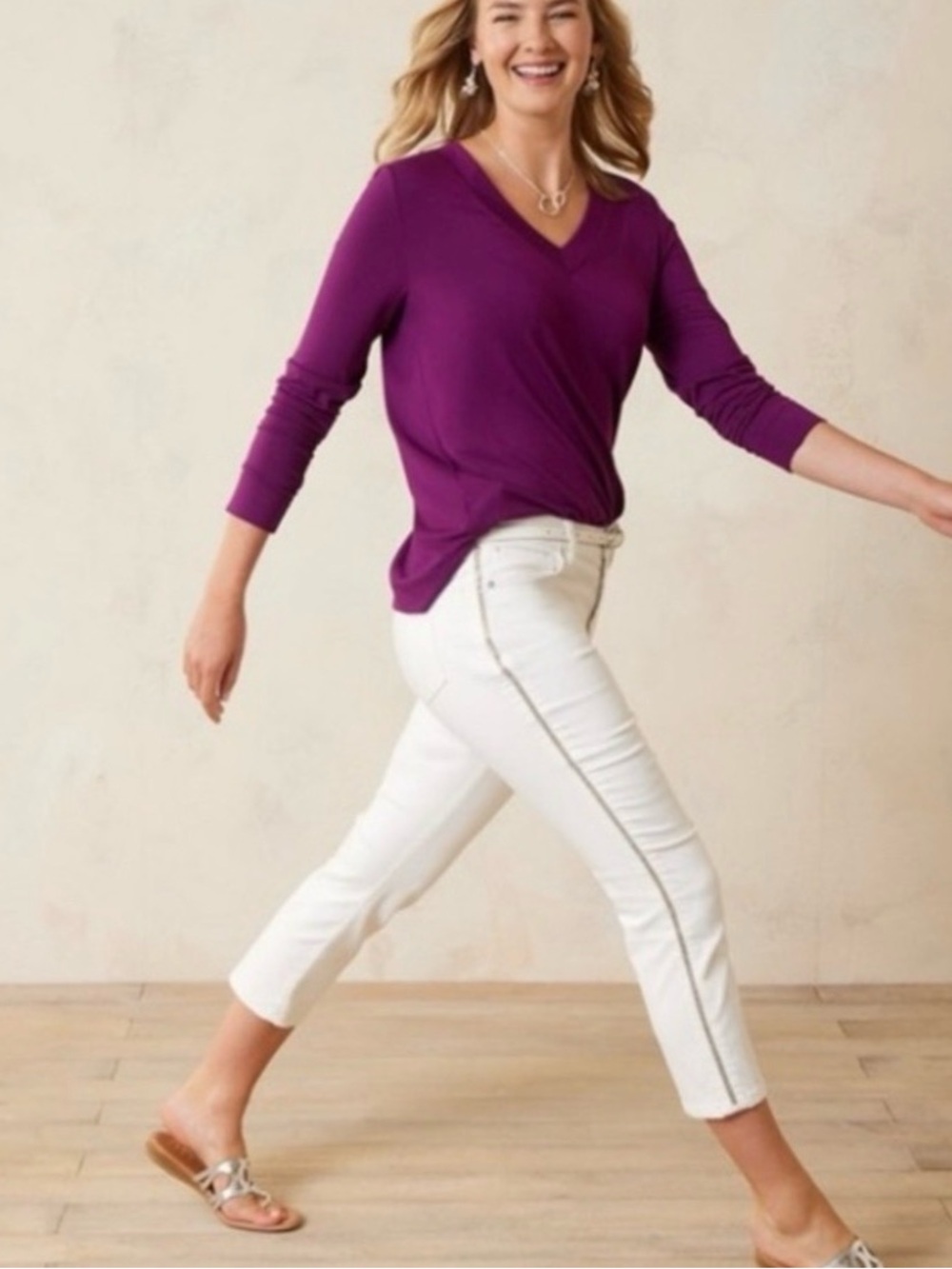 Tommy Bahama Ella White Rhinestone Sparkle Women's Jeans